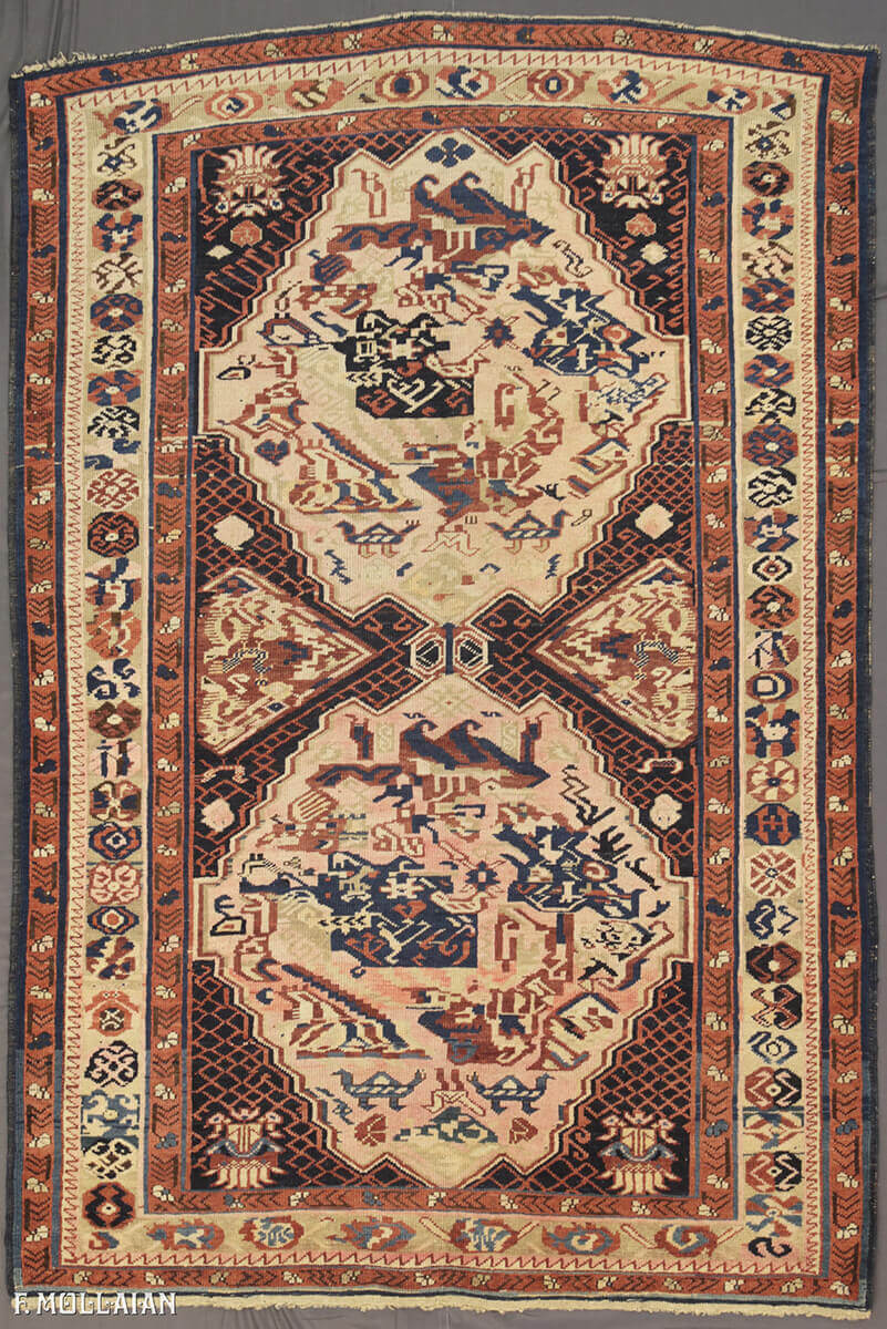 Hand-knotted Caucasian Seychour (Zeikhur) Antique Rug n°:82476077